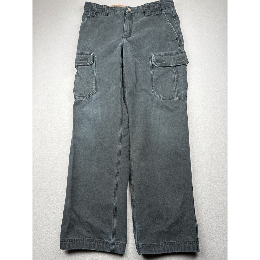 Duluth Trading Co Cargo Pants Men's 36x34 Black 100% Cotton